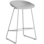 HAY-AAS 38 2.0 Barstol 65 cm, Rustfrit Stål / Concrete Grey