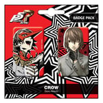 Persona 5 Royal - Crow (Goro Akechi) Badge Set