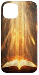 iPhone 13 Catholicism Open Bible Rays Spiritual Divine Case