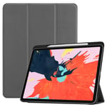 Ebeststar - Housse Ipad Pro 11 Etui Pu Slim Smartcase Support Haute Solidité, Gris [Dimensions Precises Tablette : 247.6 X 178.5 X 5.9mm, Écran 11'']