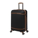 it luggage Quaint 27" Hardside Checked 8 Wheel Expandable Spinner, Black with Almond Trim, 27", Quaint 27" Hardside Checked 8 Wheel Expandable Spinner