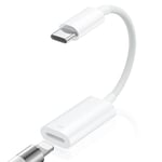 AXFEE Adaptateur Jack Audio USB C, USB Type C vers L-ightning Adaptateur AUX Audio Casque vec DAC Puce pour i-Phone 15 Pro Max Plus, i-Pad Mac-Book Type C Phone…