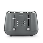 De'Longhi Eclettica 4 Slice Toaster (Graceful Grey)