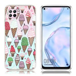 Deco Huawei P40 Lite / Huawei Nova 6 SE skal - Färgglad Glass