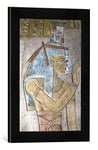 Kunst für Alle 'Image encadrée de égyptien Peinture Isis et Nephthys/ägypt. Fois., Mural Impression d'art dans Le Cadre de Haute qualité Photos Fait Main, 30 x 40 cm, Noir Mat