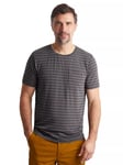 Rohan Harbour Stretch Stripe Short Sleeve T-Shirt, Stormy Grey