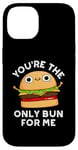 Coque pour iPhone 14 Tu es le seul pain pour moi, jeu de mots amusant à hamburger