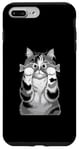 iPhone 7 Plus/8 Plus Cute Cat Holding Fish Eyes for a Cat Lover Case