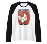 Chicken Game T Shirt, Chicken Game Tshirt Chicken T Shirt Raglan Baseball Tee