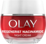 Olay Regenerist Niacinamide Night Cream Face Moisturiser, Skincare with Niacinam