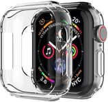 Coque iMoshion silicone + protecteur d'écran Apple Watch Serie 4-6 / SE 40 mm - Transparent