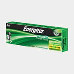 Energizer Laddningsbara AA-batterier Recharge Power Plus, 1.2 V, nickelmetallhydrid (NiMH), 2000 mAh, 10-pack