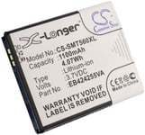 Kompatibelt med Samsung Chat 335, 3.7V, 1100 mAh