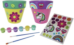 Chad Valley Be U Paint & Create Plant Pots-Set of 2