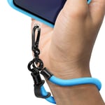 Avizar Dragonne pour Smartphone Nylon Souple Bleu