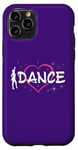 Coque pour iPhone 11 Pro Cute Dance Heart Women Girl Ballroom Lyrical Hip Hop Dancing