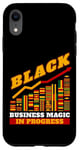 iPhone XR Black Business Magic In Progress African American CEO Case