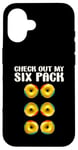 Coque pour iPhone 16 Check Out My Six Pack Funny Donut Lovers Workout Gym