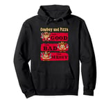 i love cowboy and pizza Cowboy the good the bad the messy Pullover Hoodie