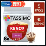 Tassimo Coffee Pods Kenco Mocha T-Discs 5 Packs (40 Drinks)