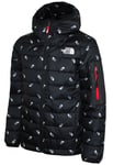 The North Face Junior Boys Padded Jacket II / TNF Black Tossed Logo Print - Size Large