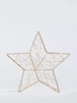 John Lewis Micro LED Wire Star, Gold