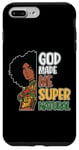 Coque pour iPhone 7 Plus/8 Plus Black Queen Natural Hair Beauty God Made Me Mélanine pour femme