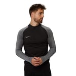 Nike M NK Dry Strke Dril Top T-Shirt à Manches Longues Homme Black/Black/Wolf Grey/(Anthracite) FR: S (Taille Fabricant: S)