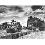 War WWII USA UK USS LST-21 British Tanks D-Day 1944 Photo Unframed Wall Art Print Poster Home Decor Premium