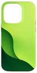 Coque pour iPhone 14 Pro Vert Minimaliste Abstrait Esthétique Clean Art