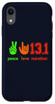 iPhone XR Peace Love 13.1 Half Marathon Cool Running Runners Case