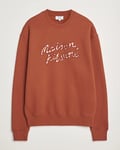 Maison Kitsuné Gingham Handwriting Sweatshirt Pecan