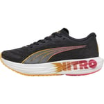 Puma Deviate Nitro 2 Womens Running Shoes Black Cushioned Sports Run Trainers