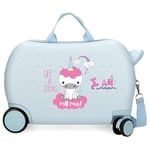 Roll Road I, Bleu Clair, Valise Enfant Licorne