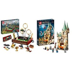 LEGO 76416 Harry Potter La Malle de Quidditch, Jouet pour 1 Joueur ou 2 Joueurs & 76413 Harry Potter Poudlard : la Salle sur Demande, Jouet Château Fort avec Figurine Serpent de Feu Modulable