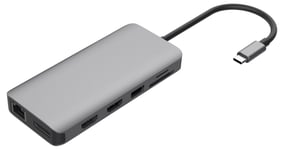 USB-C 12-i-1 dockingstasjon