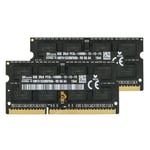 RAM SK Hynix 2x 8GB 2RX8 DDR3L 1866MHz PC3L-14900S 204PIN SODIMM @ Laptop Memory