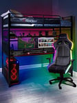 X Rocker Battlestation Bed, Mattress And Desk - Bed Frame Only