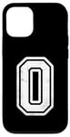 iPhone 13 Pro Number #0 White Sport Distressed Number Case