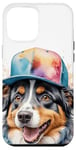 Coque pour iPhone 13 Pro Max Berger Australien Casquette Snapback Chien Animaux Imprimé