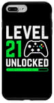 iPhone 7 Plus/8 Plus cute vintage level 21 unlocked 21st birthday video gamer Case