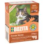 12 x 370 g Bozita Chunks hyytelössä tai kastikkeessa erikoishintaan! - Sterilised, kanaa & nautaa hyytelössä