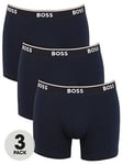 Boss Bodywear 3 Pack Power Boxer Briefs - Blue