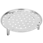 Multi-Functional Stainless Steel Large Diameter Round Steam Holder Tray Shelf for Instant Pot Home Kitchen Cooking Pressure Cooker Accessories Durable Cookware Steamer Basket(24cm)