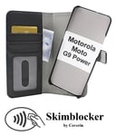 Skimblocker Magnet Fodral Motorola Moto G9 Power (Svart)