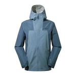 Berghaus Men's Deluge Pro Waterproof Shell Jacket | Adjustable | Durable Coat | Rain Protection, Soft Slate/Trooper, XL