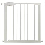 Munchkin Barrière d’Escalier Easy Loc, Barrière de Sécurité pour Enfants et Animaux, Barrière à Pression Extra-Large pour Portes et Escaliers, Installation Facile Sans Perçage, 73 - 79 cm, Blanche