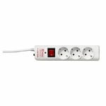 Salicru SPS Safe 3, Multiprise parafoudre - 3 Prises - Protections surtensions (238 J, 3 Sortie(s) CA, Type F, 250 V, 50 Hz, 10 A) 680BA000001 Blanc