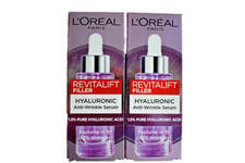 2X L'oreal Paris Revitalift Filler Hyaluronic Acid Anti-Wrinkle Serum 30ml Each