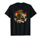 JAH BLESS I AND I Lion of Judah Flag Reggae Rastafari T-Shirt